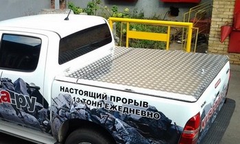 Алюминиевая крышка кузова (Профи) для Nissan NP300 - ОбвесКарРу VIN: NP300002. 