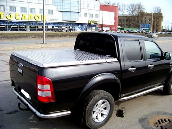 Алюминиевая крышка кузова (Профи) для Ford Ranger - ОбвесКарРу VIN: RANGER002. 