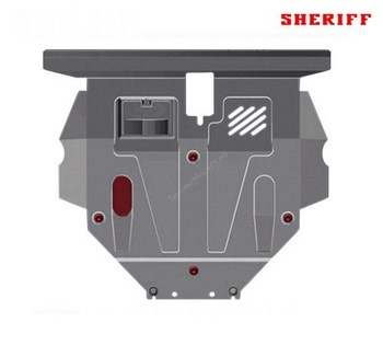 Алюминиевая защита картера и КПП Sheriff для Mitsubishi Outlander XL - ОбвесКарРу VIN: 14.122. 