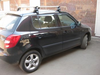 Багажник LUX на аэродинамических дугах для Skoda Fabia - ОбвесКарРу VIN: 690014-КА LUX Fabia07-690. 