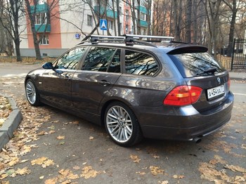 Багажник LUX на аэродинамических дугах для BMW 3-series Touring - ОбвесКарРу VIN: 690342. 