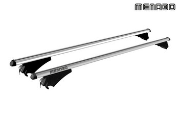 Багажник Menabo Tiger Silver на аэродинамических дугах для Fiat Panda - ОбвесКарРу VIN: 849000 / ME849000. 