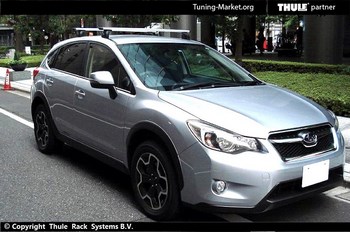 Багажник Thule на аэродинамических дугах для Subaru XV - ОбвесКарРу VIN: 961-753-3068. 