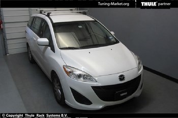 Багажник Thule на аэродинамических дугах для Mazda 5 - ОбвесКарРу VIN: 961-753-3080. 