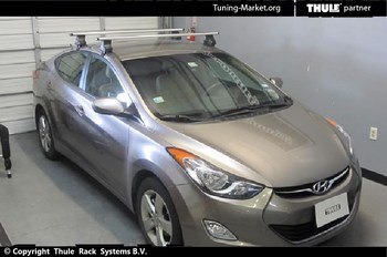 Багажник Thule на аэродинамических дугах для Hyundai Elantra - ОбвесКарРу VIN: 962-754-1654. 
