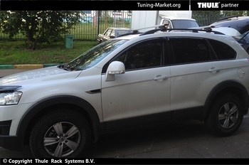 Багажник Thule на аэродинамических дугах для Chevrolet Captiva - ОбвесКарРу VIN: 961-757. 