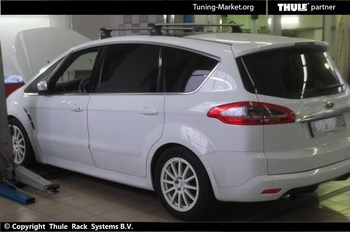 Багажник Thule на аэродинамических дугах для Ford S-Max - ОбвесКарРу VIN: 962-753-3030. 
