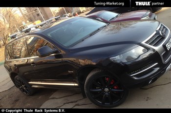 Багажник Thule на аэродинамических дугах для Volkswagen Touareg - ОбвесКарРу VIN: 961-757. 