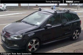 Багажник Thule на аэродинамических дугах для Volkswagen Polo - ОбвесКарРу VIN: 969-754-1564. 