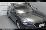 Багажник Thule на аэродинамических дугах для Mazda 3