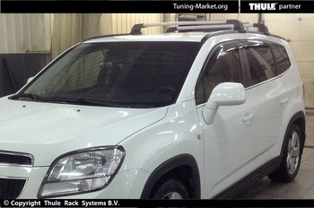 Багажник Thule на интегрированных дугах для Chevrolet Orlando - ОбвесКарРу VIN: 9593-3103. 