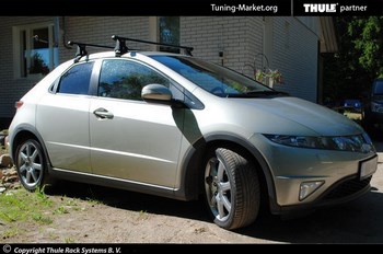 Багажник Thule на стальных дугах для Honda Civic - ОбвесКарРу VIN: 769-754-1416. 