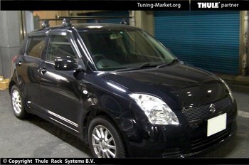 Багажник Thule на стальных дугах для Suzuki Swift - ОбвесКарРу VIN: 760-753-3095. 