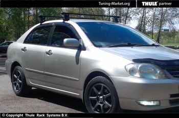 Багажник Thule на стальных дугах для Toyota Corolla - ОбвесКарРу VIN: 761-754-1630. 