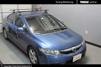 Багажник Thule SquareBar на стальных дугах для Honda Civic - ОбвесКарРу VIN: 762-754-1425. 