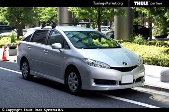 Багажник Thule SquareBar на стальных дугах для Toyota Wish - ОбвесКарРу VIN: 761-754-1568. 