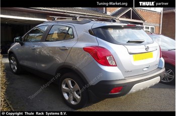 Багажник Thule SquareBar на стальных дугах для Opel Mokka - ОбвесКарРу VIN: 761-753-4032. 