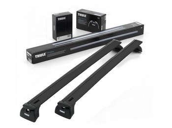 Багажник Thule WingBar Black на аэродинамических дугах для Kia Carens - ОбвесКарРу VIN: 960200-753-4004. 