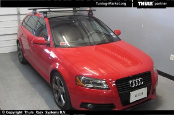 Багажник Thule WingBar Black на аэродинамических дугах для Audi A3 Sportback - ОбвесКарРу VIN: 969200-754-1417. 