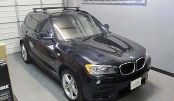 Багажник Thule WingBar Black на аэродинамических дугах для BMW X3 - ОбвесКарРу VIN: 969200-753-4023. 