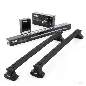 Багажник Thule WingBar Black на аэродинамических дугах для Audi A6 Avant - ОбвесКарРу VIN: 961200-754-1039. 