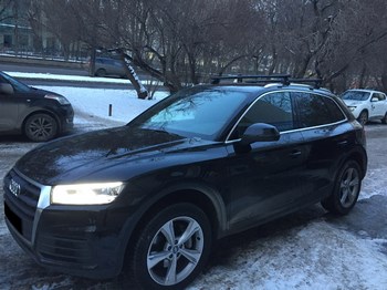 Багажник Thule WingBar Black на аэродинамических дугах для Audi Q5 - ОбвесКарРу VIN: 969200-753-4078. 