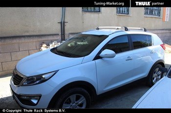 Багажник Thule WingBar Edge на интегрированных дугах для Kia Sportage - ОбвесКарРу VIN: 9595-4009. 