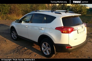 Багажник Thule WingBar Edge на интегрированных дугах для Toyota RAV 4 - ОбвесКарРу VIN: 9582. 