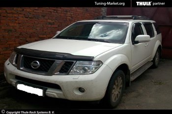 Багажник Thule WingBar Edge на интегрированных дугах для Nissan Pathfinder - ОбвесКарРу VIN: 9581. 