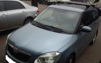 Багажник Thule WingBar на аэродинамических дугах для Skoda Fabia - ОбвесКарРу VIN: 960-757. 