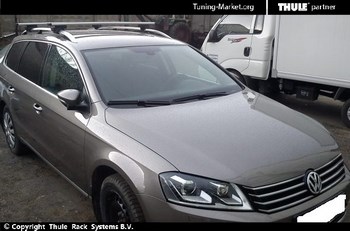 Багажник Thule WingBar на аэродинамических дугах для Volkswagen Passat - ОбвесКарРу VIN: 961-757. 