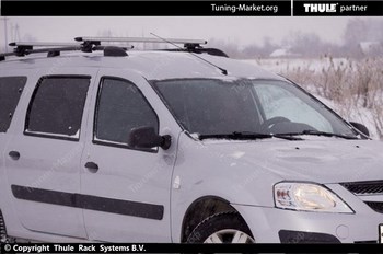 Багажник Thule WingBar на аэродинамических дугах для Lada Largus - ОбвесКарРу VIN: 960-757. 