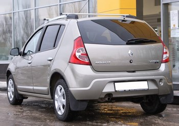 Багажные поперечины для рейлингов Renault Sandero (2009-2014) - ОбвесКарРу VIN: 2085-СП-11. 