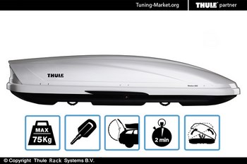 Бокс на крышу Thule Motion XL 800 глянцевый белый (205x84x45 см) - ОбвесКарРу VIN: 6208-2 / 620802. 