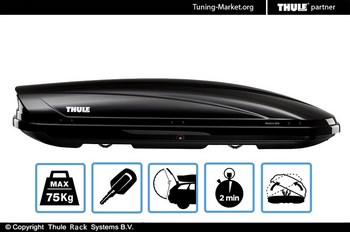 Бокс на крышу Thule Motion XL 800 глянцевый черный (205x84x45 см) - ОбвесКарРу VIN: 6208-1 / 620801. 