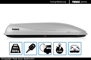 Бокс на крышу Thule Ocean 780 серый (195х78х40 см) - ОбвесКарРу VIN: 664 / 664000. 