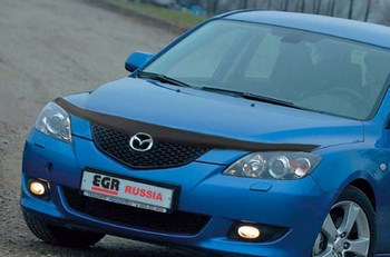 Дефлектор капота EGR темный для Mazda 3 - ОбвесКарРу VIN: SG-3745DS. 