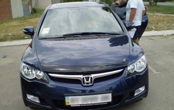 Дефлектор капота EGR темный для Honda Civic - ОбвесКарРу VIN: SG-6531DS. 