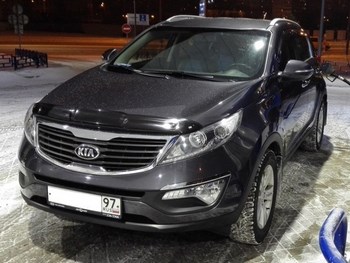 Дефлектор капота EGR темный для Kia Sportage - ОбвесКарРу VIN: 018051. 