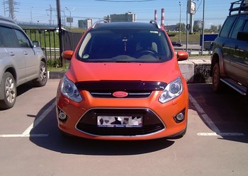 Дефлектор капота EGR темный с надписью для Ford C-Max - ОбвесКарРу VIN: SG4939DSL. 