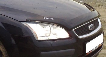 Дефлектор капота EGR темный с надписью для Ford Focus - ОбвесКарРу VIN: SG-4931DSL. 