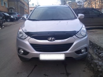 Дефлектор капота EGR темный с надписью для Hyundai ix35 - ОбвесКарРу VIN: 014071L. 