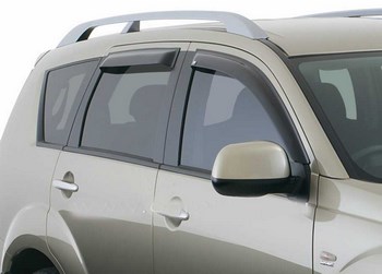 Дефлекторы боковых окон для Mitsubishi Outlander - ОбвесКарРу VIN: 92460029B. 