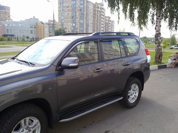 Дефлекторы боковых окон EGR для Toyota Land Cruiser Prado 150 - ОбвесКарРу VIN: 92492065B. 