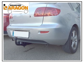 Фиксированный фаркоп Aragon для Mazda 3 седан - ОбвесКарРу VIN: E4004AA. 