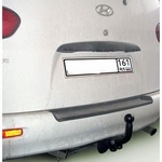 Фиксированный фаркоп Leader Plus для Hyundai H1 (2WD, задняя рессорная подвеска)
