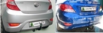 Фиксированный фаркоп Leader Plus для Hyundai Solaris (седан,хетчбэк)