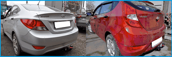 Фиксированный фаркоп VFM-Bosal для Hyundai Solaris (седан, хетчбек) - ОбвесКарРу VIN: 4254-A. 