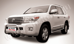 Кенгурятник d76 низкий мини SLITKOFF для Toyota Land Cruiser 200