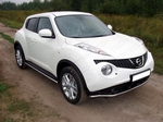 Передняя защита бампера нижняя для Nissan Juke (d42,4 мм)